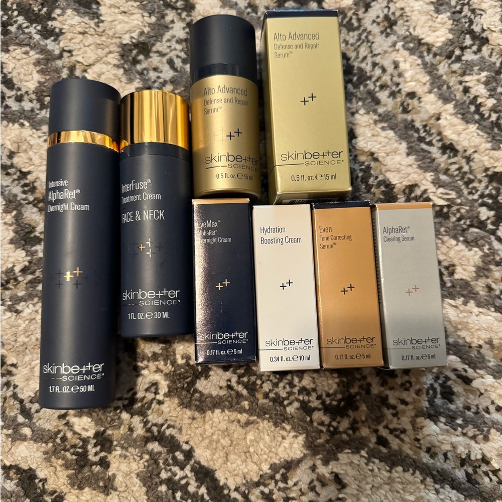 SkinBetter Science Skincare Set - Black, Gold, Cream
